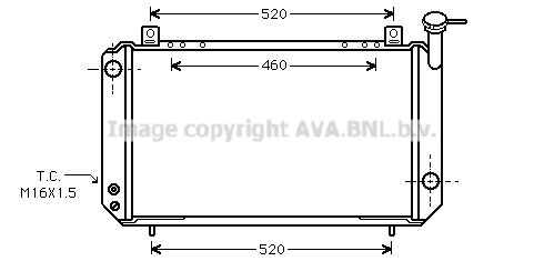 AVA QUALITY COOLING Радиатор, охлаждение двигателя DNA2047